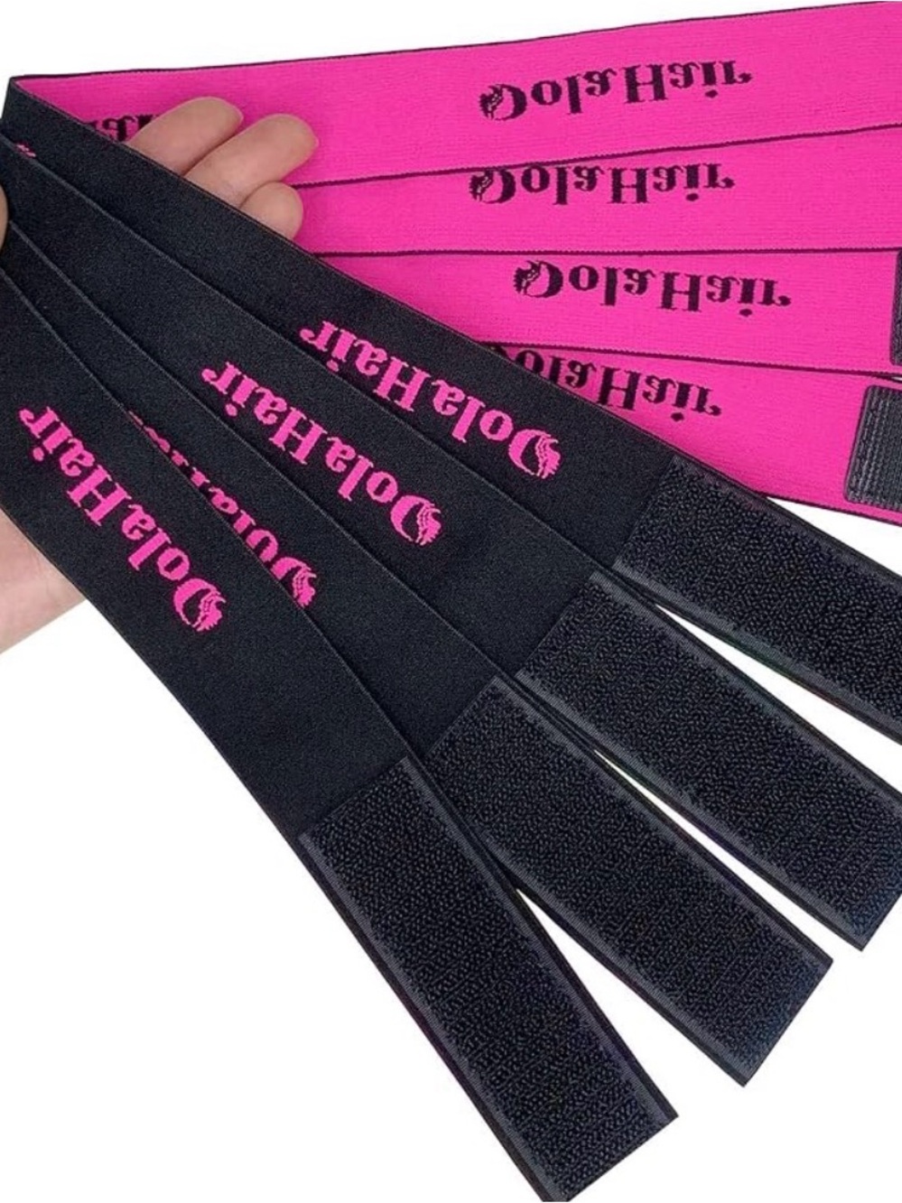 Dolahair Lace Melting Band - Elastic Edge Wrap for Wigs, 2 Bands, NWT